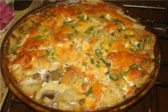 Свинина под сыром